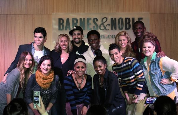 Elle McLemore, Jason Gotay, Janet Krupin, Amanda Green, Lin-Manuel Miranda, Ariana De Photo