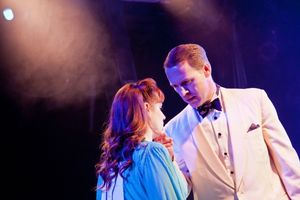 Rita Racine (Sarah Galbraith) and Mick Hamilton (Ian Knauer) Photo