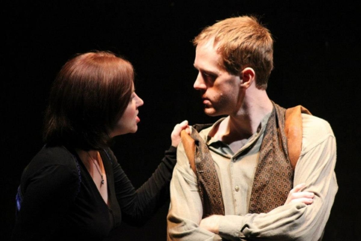 Anne Hathaway and William Shakespeare (Melissa McEver Huckabay and J. Cameron Cooper) at 