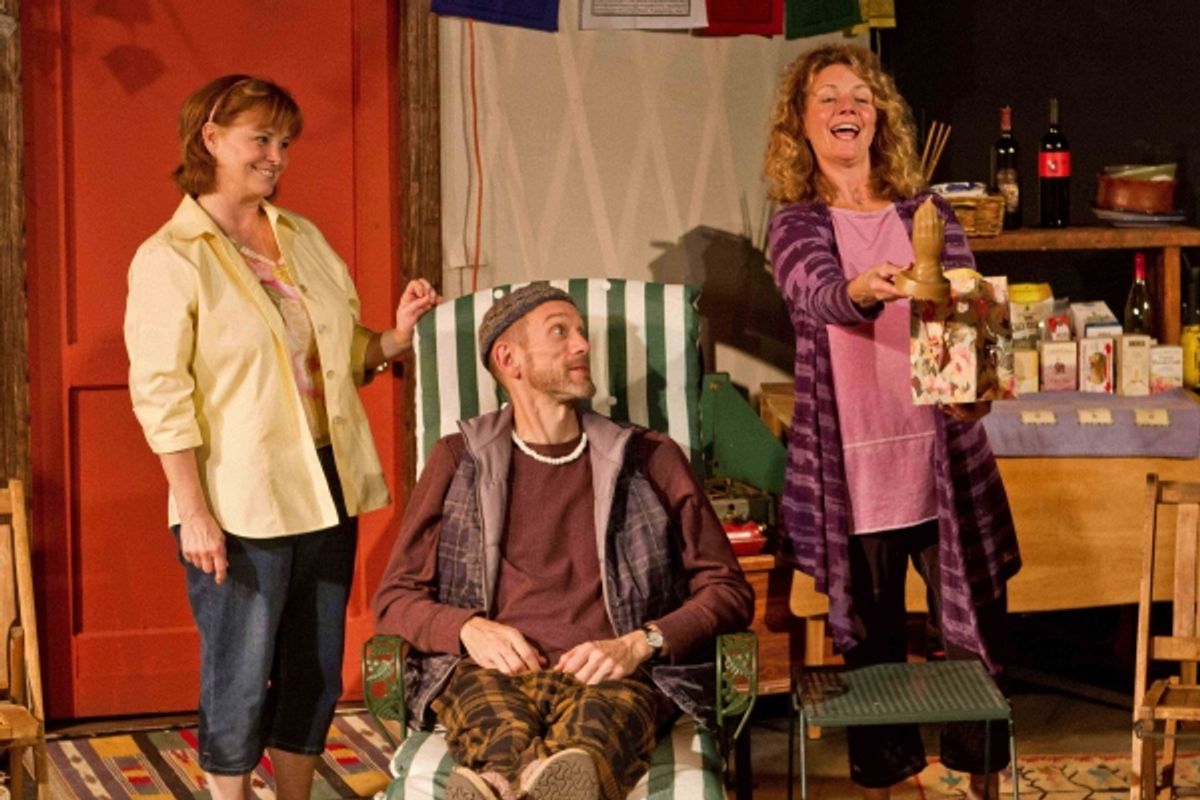 Jennifer Joan Taylor, Ron Wells and Liz Zweifler at 