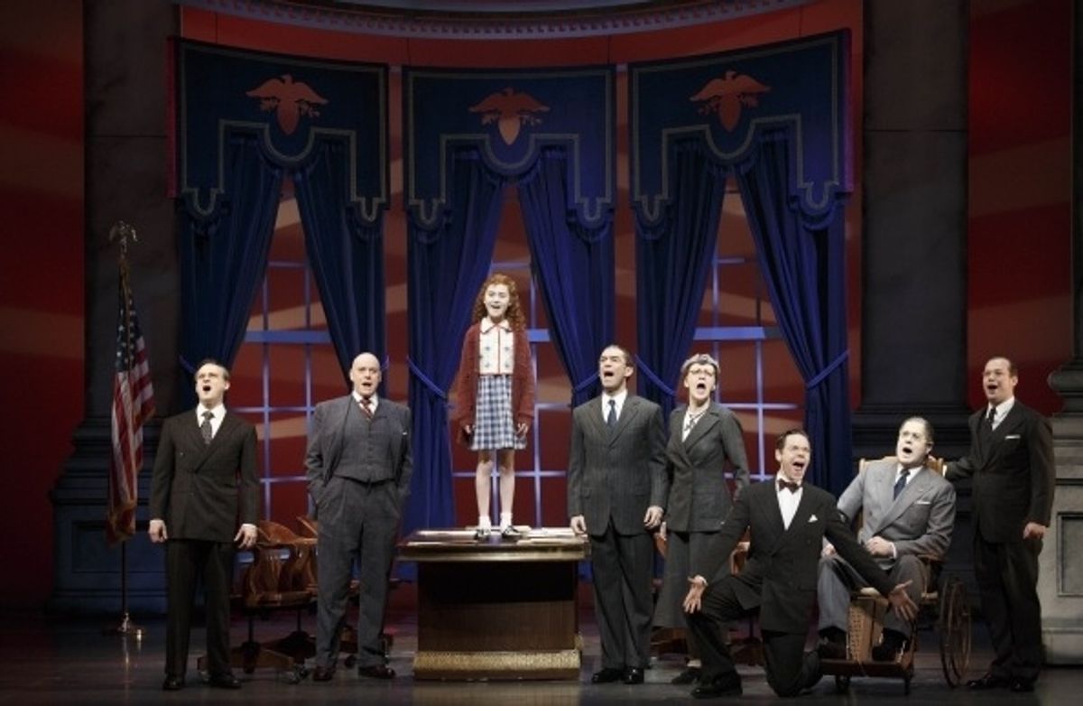 Jeremy Davis, Anthony Warlow, Lilla Crawford, Dennis Stowe, Jane Blass, Gavin Lodge, Merwin Foard and Kevin Quillon at 