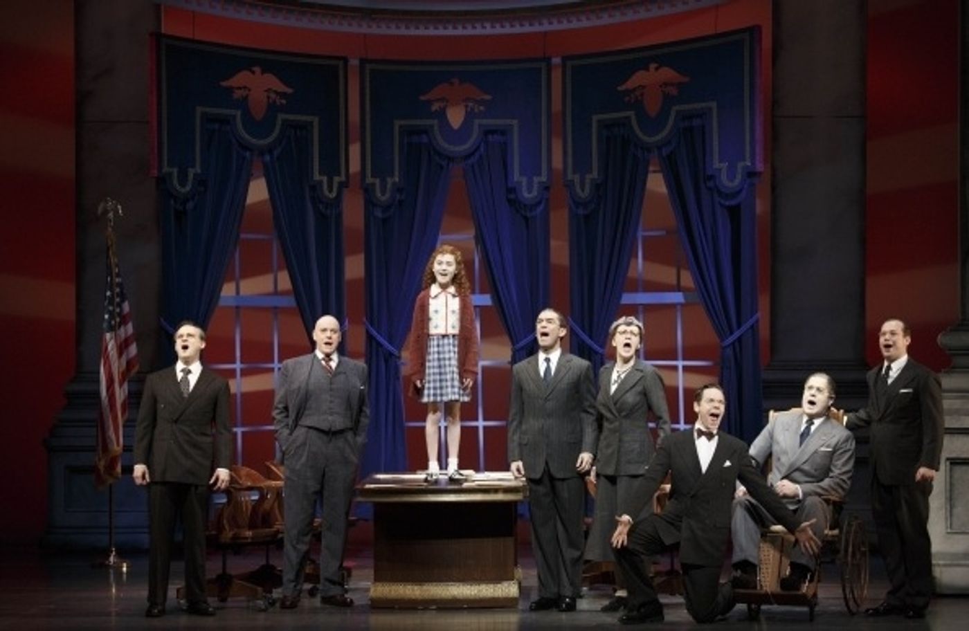Photo Flash: First Look at ANNIE in Performance - Katie Finneran, Anthony Warlow, Lilla Crawford and More!  Image