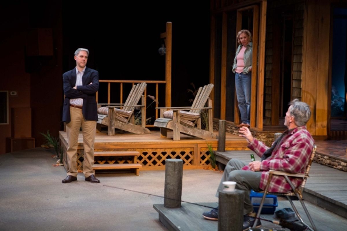 Ian Lithgow, Michael Learned and Peter Strauss at 