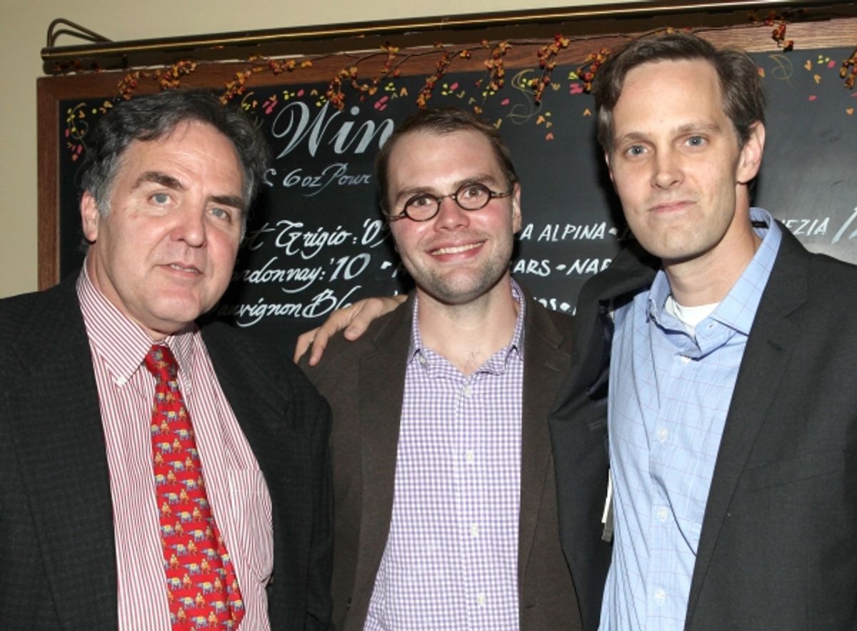 Artistic Director Tim Sanford, Playwright Samuel D,. Hunter & Director Davis McCallum at 