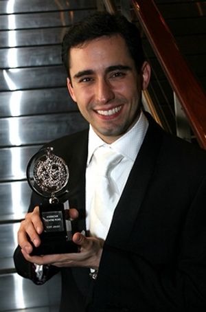 John Lloyd Young with his 2006 Tony Award @ BroadwayWorld John Lloyd Young with his 2006 Tony Award Photo