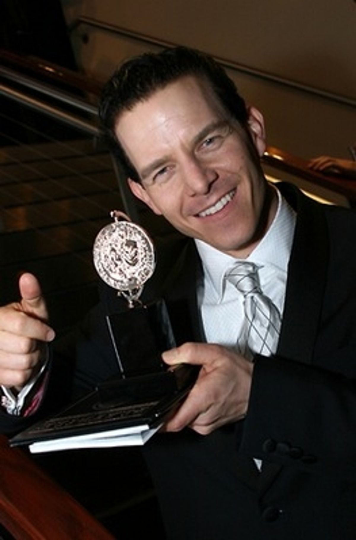 Christian Hoff with his 2006 Tony award at 
