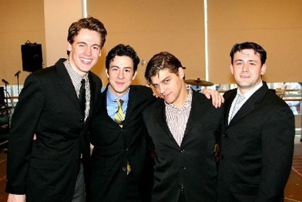 First national tour cast, 2006: Erich Bergen, Christopher Kale Jones, Deven May and M Photo