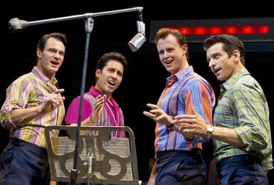 John Lloyd Young's return to JERSEY BOYS this summer (with Matt Bogart, Quinn VanAntw Photo