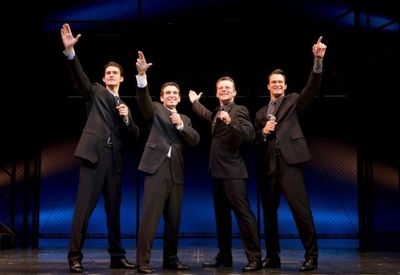 The original Broadway cast: J. Robert Spencer, John Lloyd Young, Daniel Reichard and  Photo