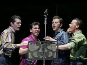 The original Broadway cast: J. Robert Spencer, John Lloyd Young, Daniel Reichard and Christian Hoff @ BroadwayWorld The original Broadway cast: J. Robert Spencer, John Lloyd Young, Daniel Reichard and Photo