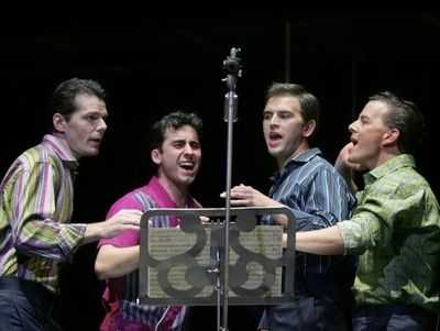 The original Broadway cast: J. Robert Spencer, John Lloyd Young, Daniel Reichard and  Photo