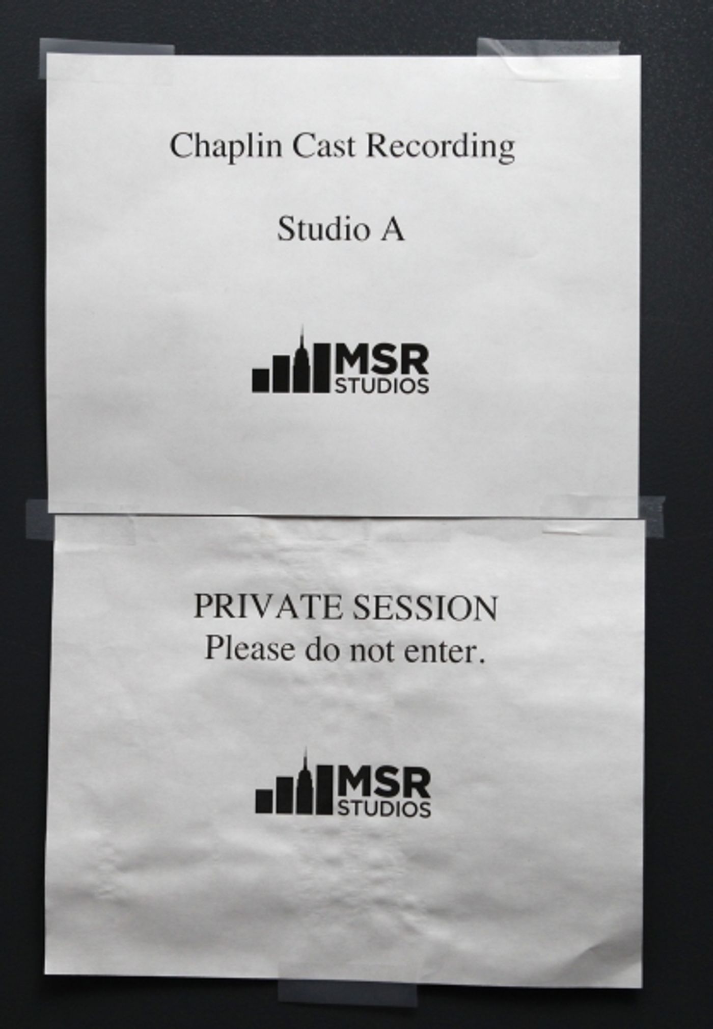 Photo Coverage: Inside CHAPLIN's Cast Recording Session!  Image