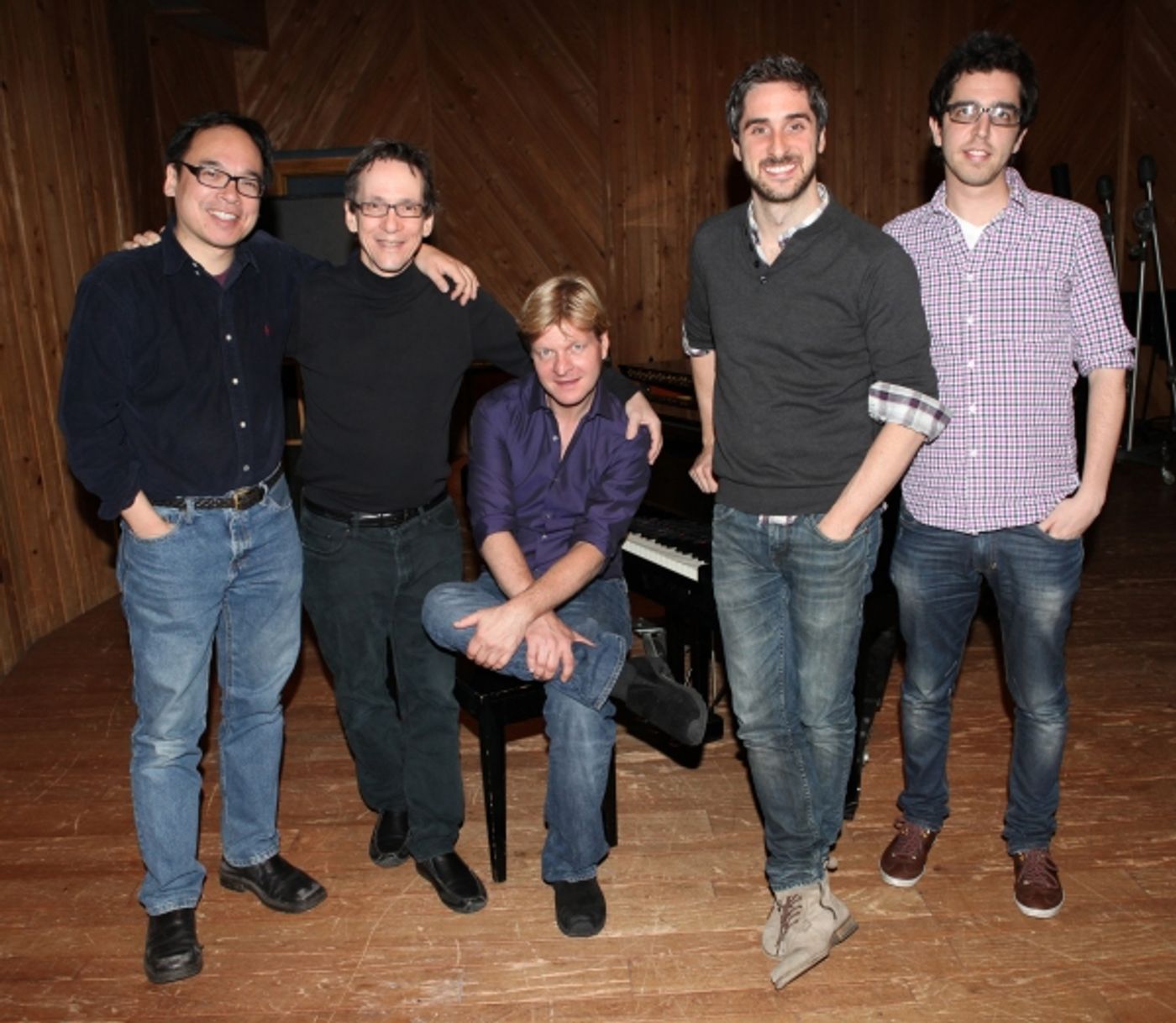 Photo Coverage: Inside CHAPLIN's Cast Recording Session!  Image