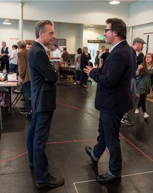 Center Theatre Group Artistic Director Michael Ritchie and playwright Jon Robin Baitz Photo