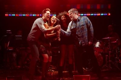 Will Swenson, Karen Olivo, Rebecca Naomi Jones and John Ellison Conlee Photo