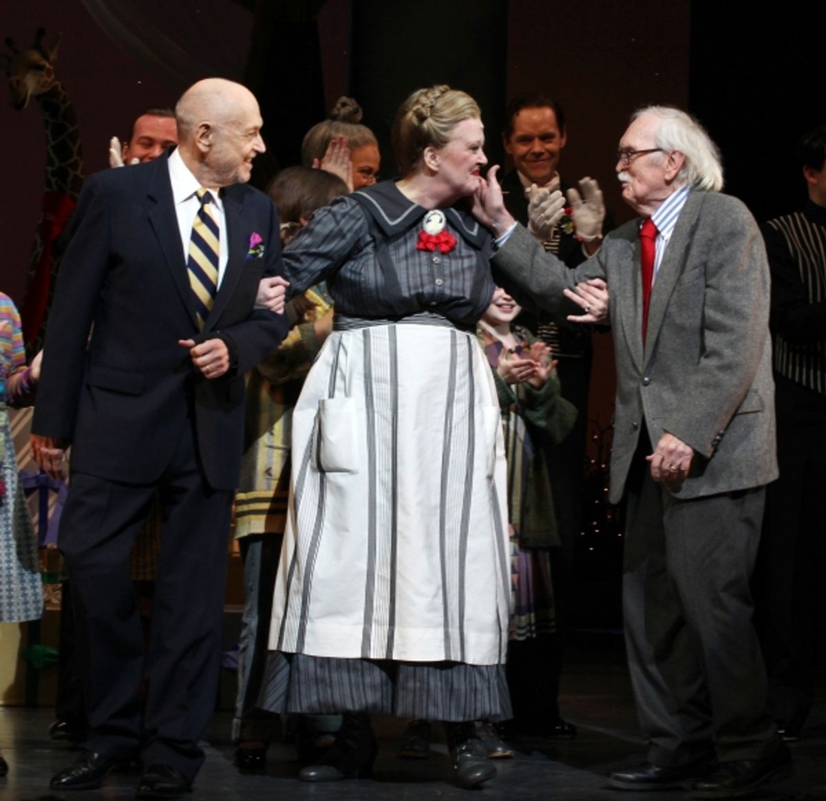 Charles Strouse, Liz McCartney & Thomas Meehan at 