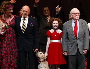 Katie Finneran, Charles Strouse, Merwin Foard, Lilla Crawford, Sunny, Thomas Meehan Photo