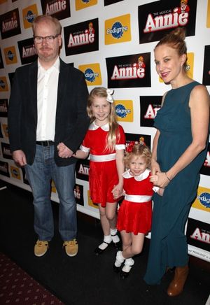 Jim Gaffigan and Jeannie Gaffigan with daughters (Kate and Marre) @ BroadwayWorld Jim Gaffigan and Jeannie Gaffigan with daughters (Kate and Marre) Photo