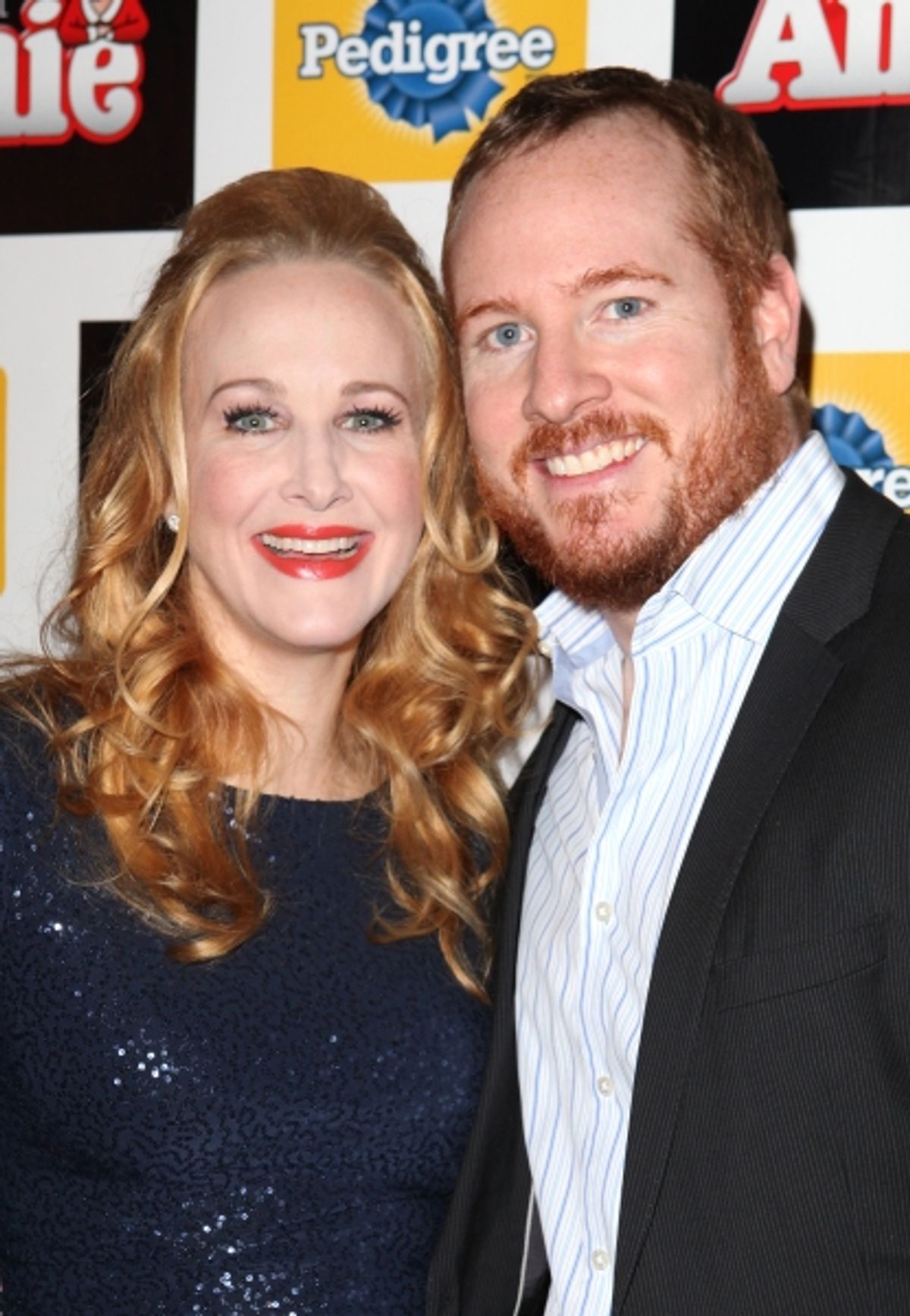 Katie Finneran & husband Darren Goldstein at 