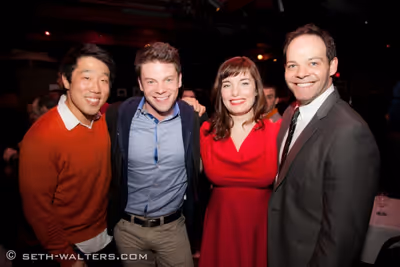 Raymond J Lee, Brian Letendre, Rebecca Trehearn, and Bobby Cronin Photo