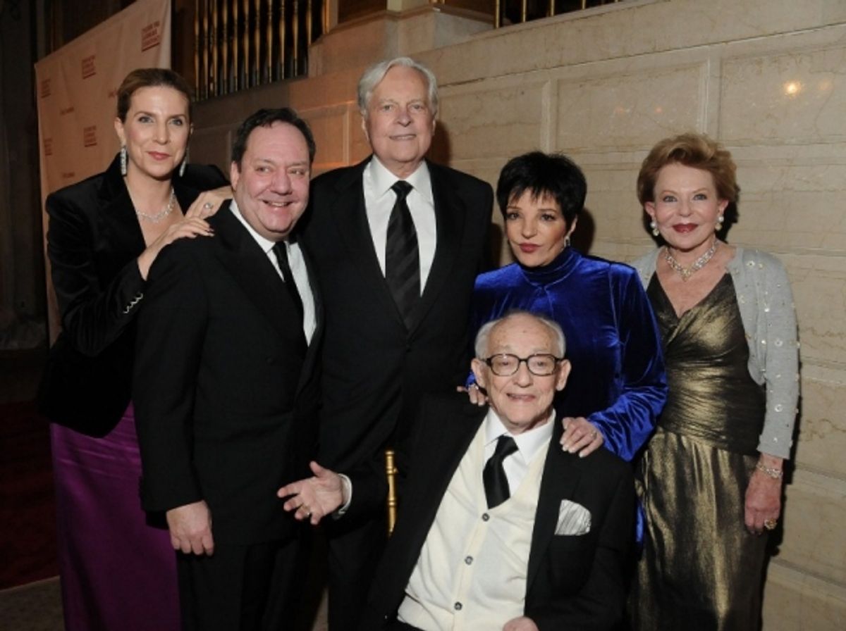 Margo Nederlander, James L. Nederlander, Robert Osborne, Liza Minnelli, Charlen Nederlander, James M. Nederlander at 