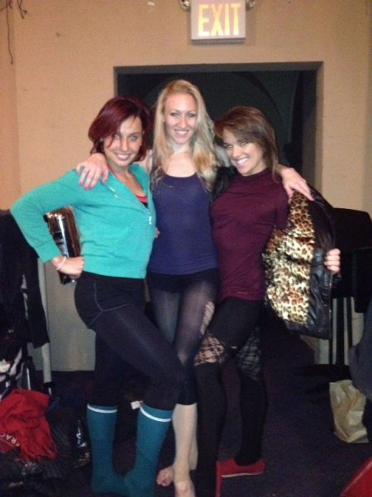 Olga Karmansky, Molly Tynes, and Viktoria Grimmy pose for a pic at 