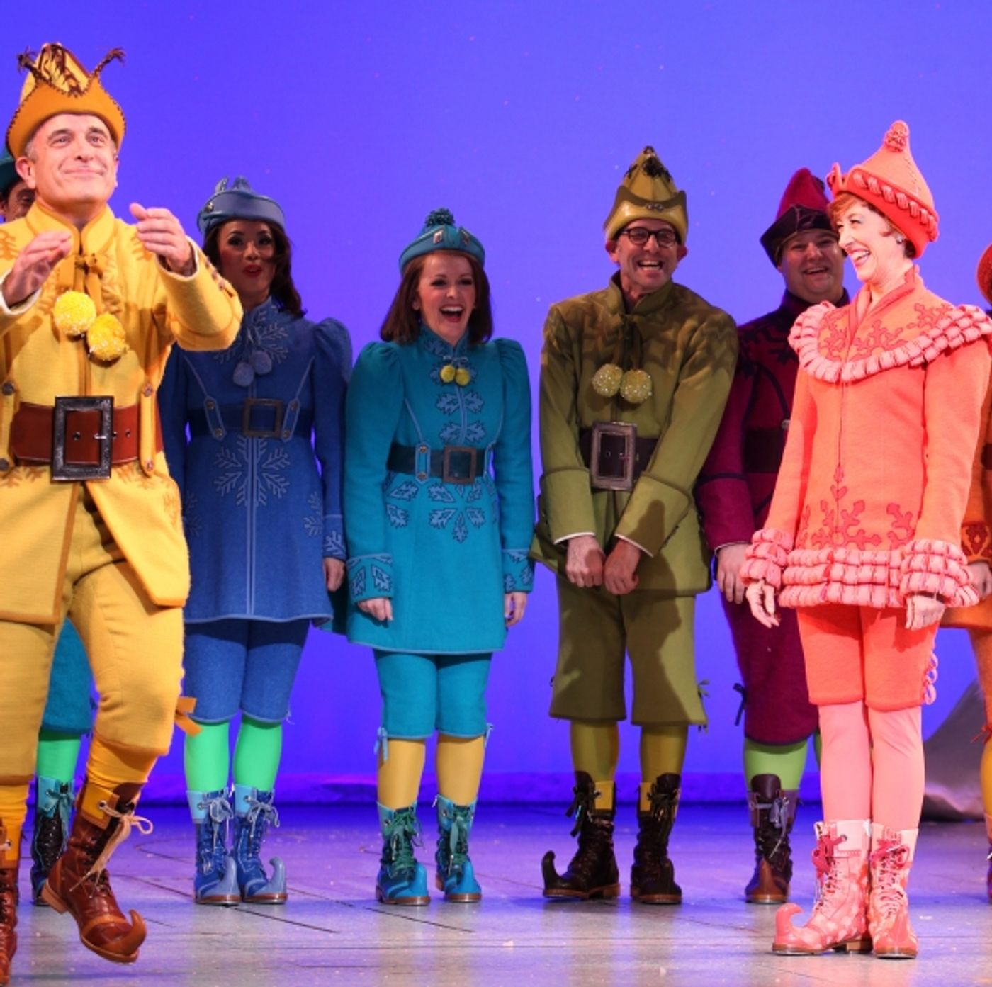 Photo Coverage: ELF's Opening Night Curtain Calls on Broadway - Jordan Gelber, Leslie Kritzer and More!  Image