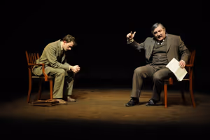 Pip Carter (Edward Thomas) and Ifan Huw Dafydd (Philip Thomas) Photo