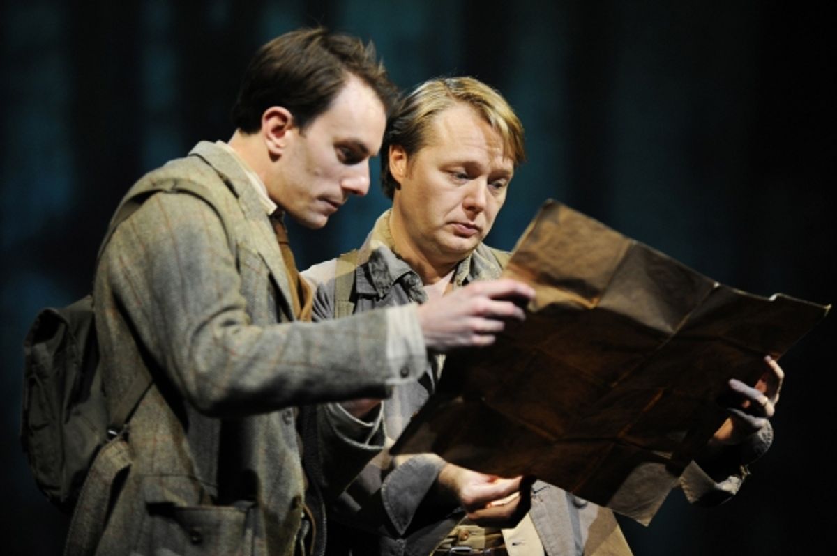 Pip Carter (Edward Thomas) and Shaun Dooley (Robert Frost) at 