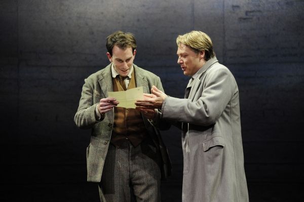 Pip Carter (Edward Thomas) and Shaun Dooley (Robert Frost) Photo