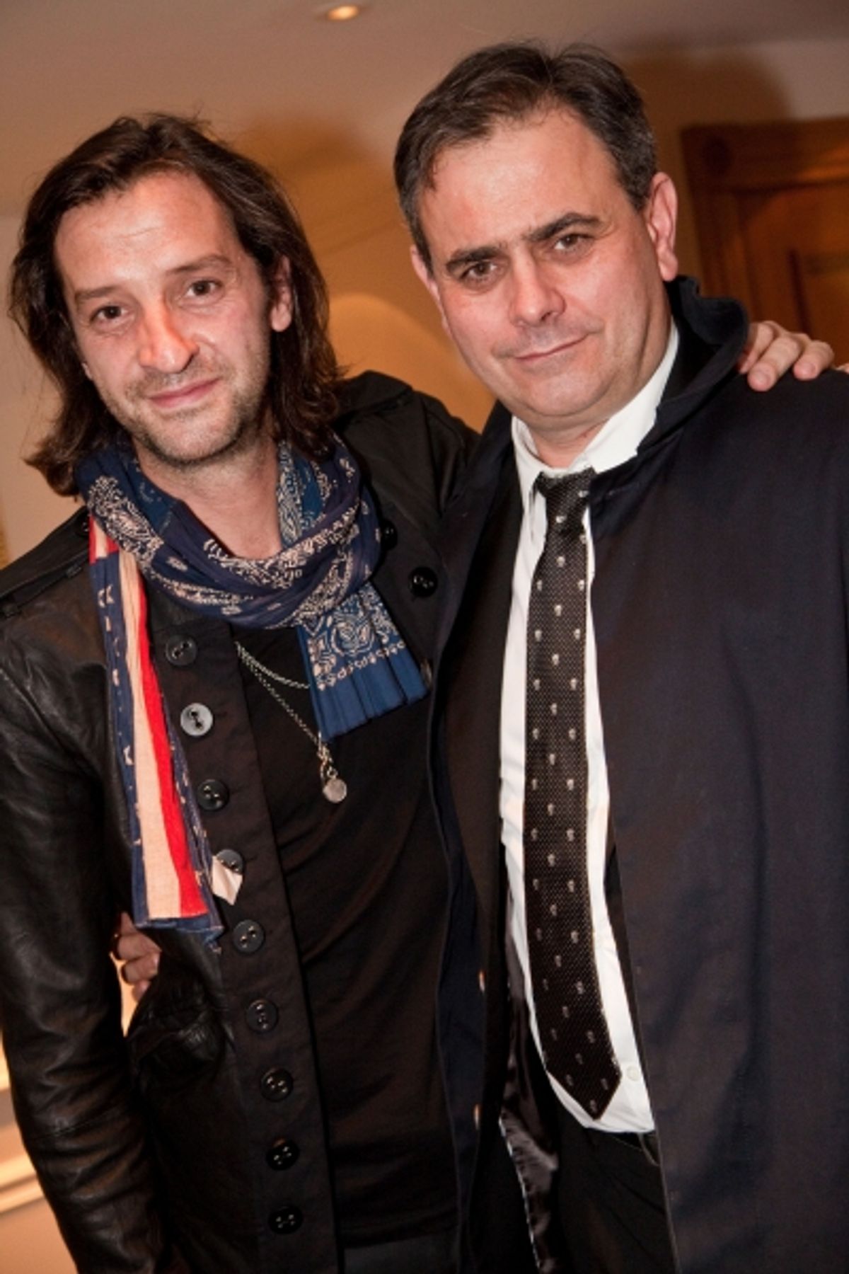 Our House designer Rob Howell and Simon Kenny of Souvenir Scenery at 