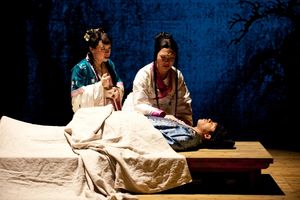 Tanya Thai McBride, Amy Kim Waschke and Christopher Livingston. Photo Credit: Jenny Graham. @ BroadwayWorld Tanya Thai McBride, Amy Kim Waschke and Christopher Livingston. Photo Credit: Jenny G Photo