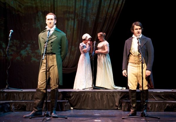 Nick Toren, Darren Richardson (front), Chloe Dworkin and Julia McIlvaine (back) Photo