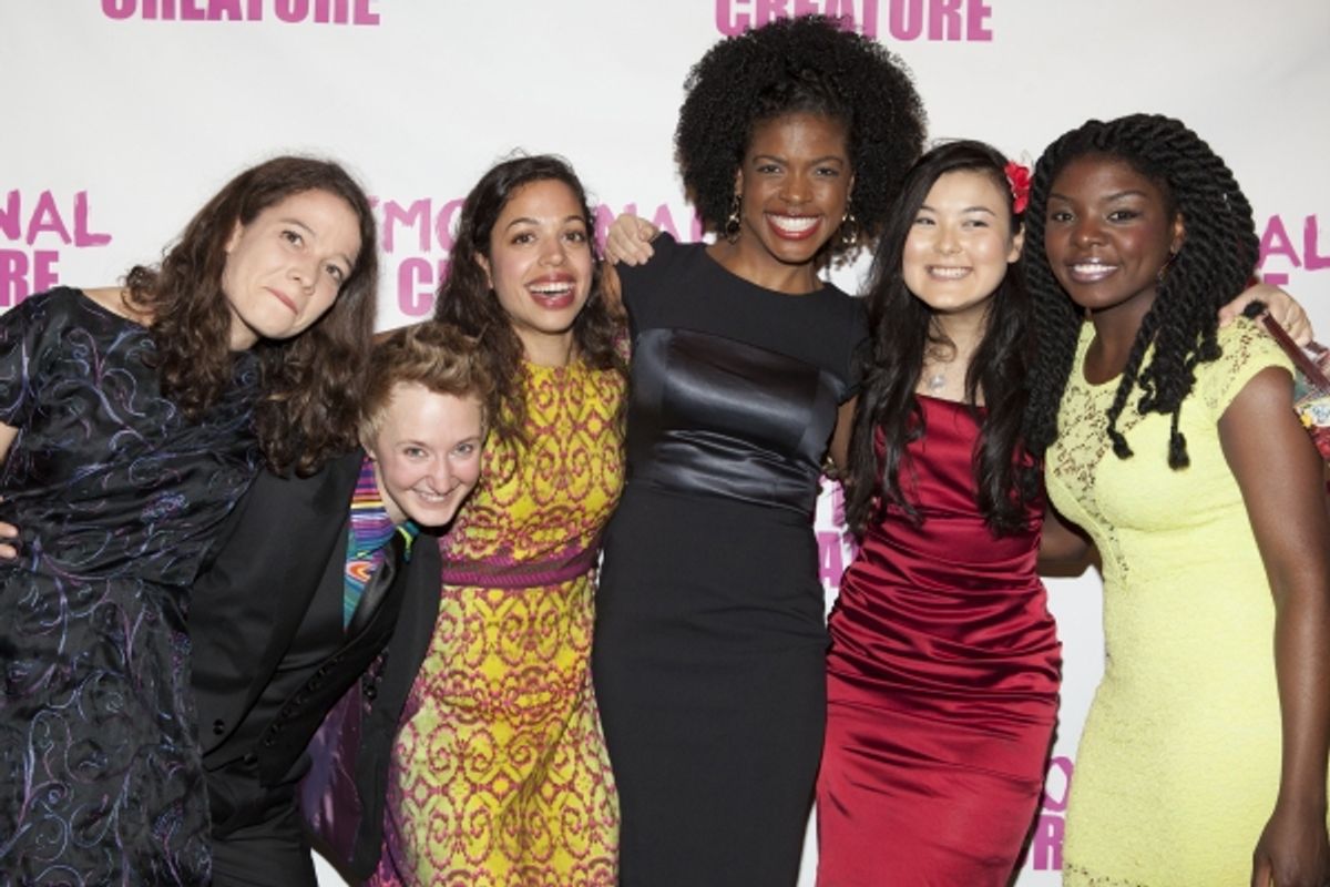 Molly Carden, Emily Grosland, Sade Namei, Ashley Bryant, Olivia Oguma and Joaquina Kalukango at 
