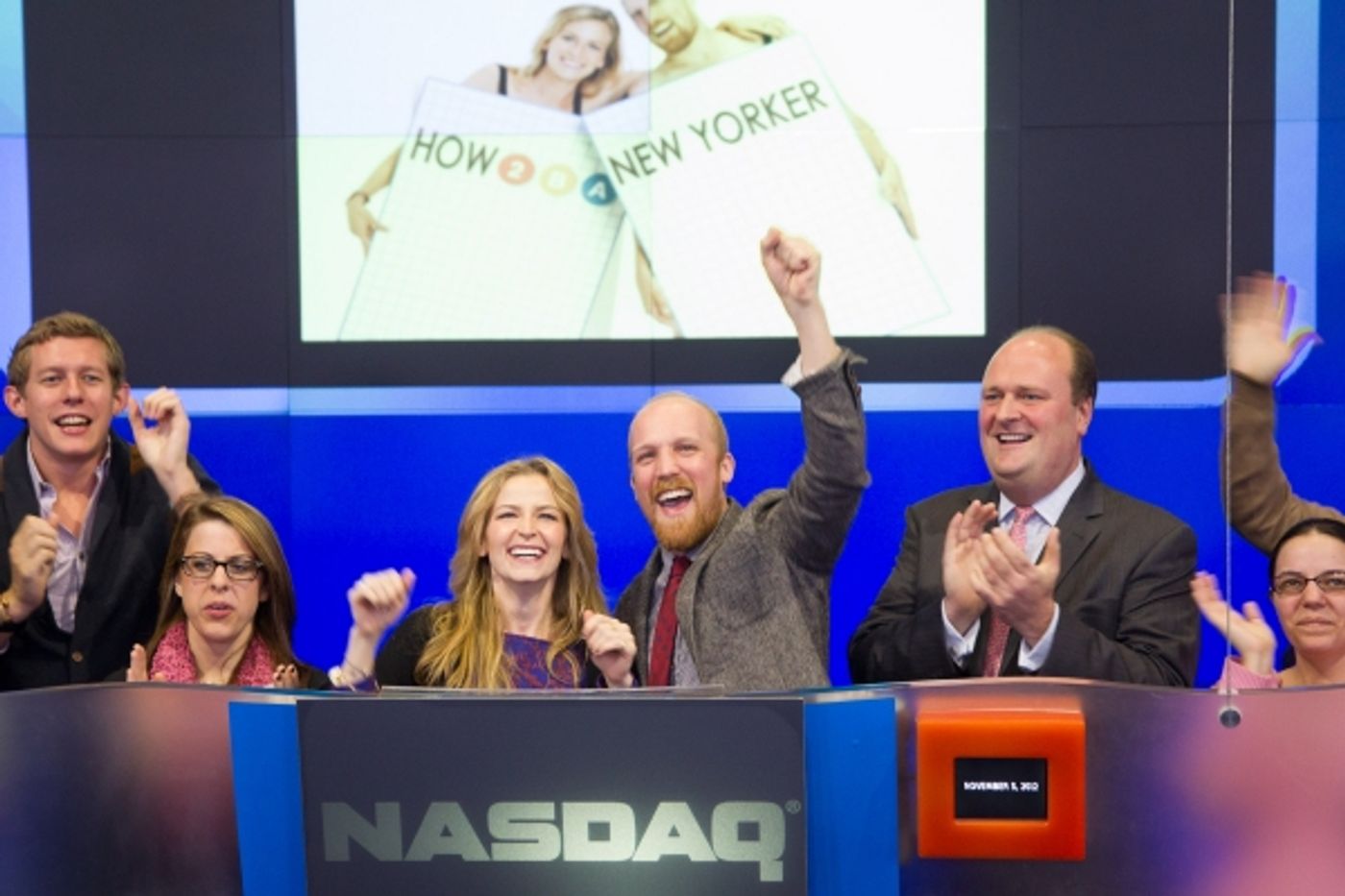 Photo Flash: HOW TO BE A NEW YORKER Rings NASDAQ Closing Bell  Image