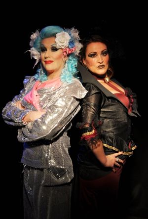 Dusty O as Sofonda Cox, Lucyelle Cliffe as Queen Runt Photo