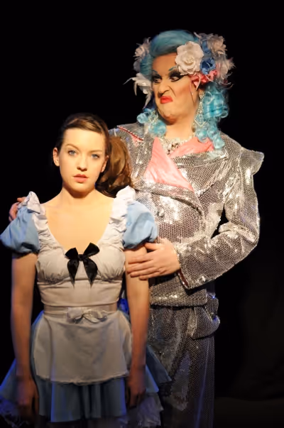Rae Brogan as Alice Fitz-Nicely and Miss Dusty O as Sofonda Cox Photo