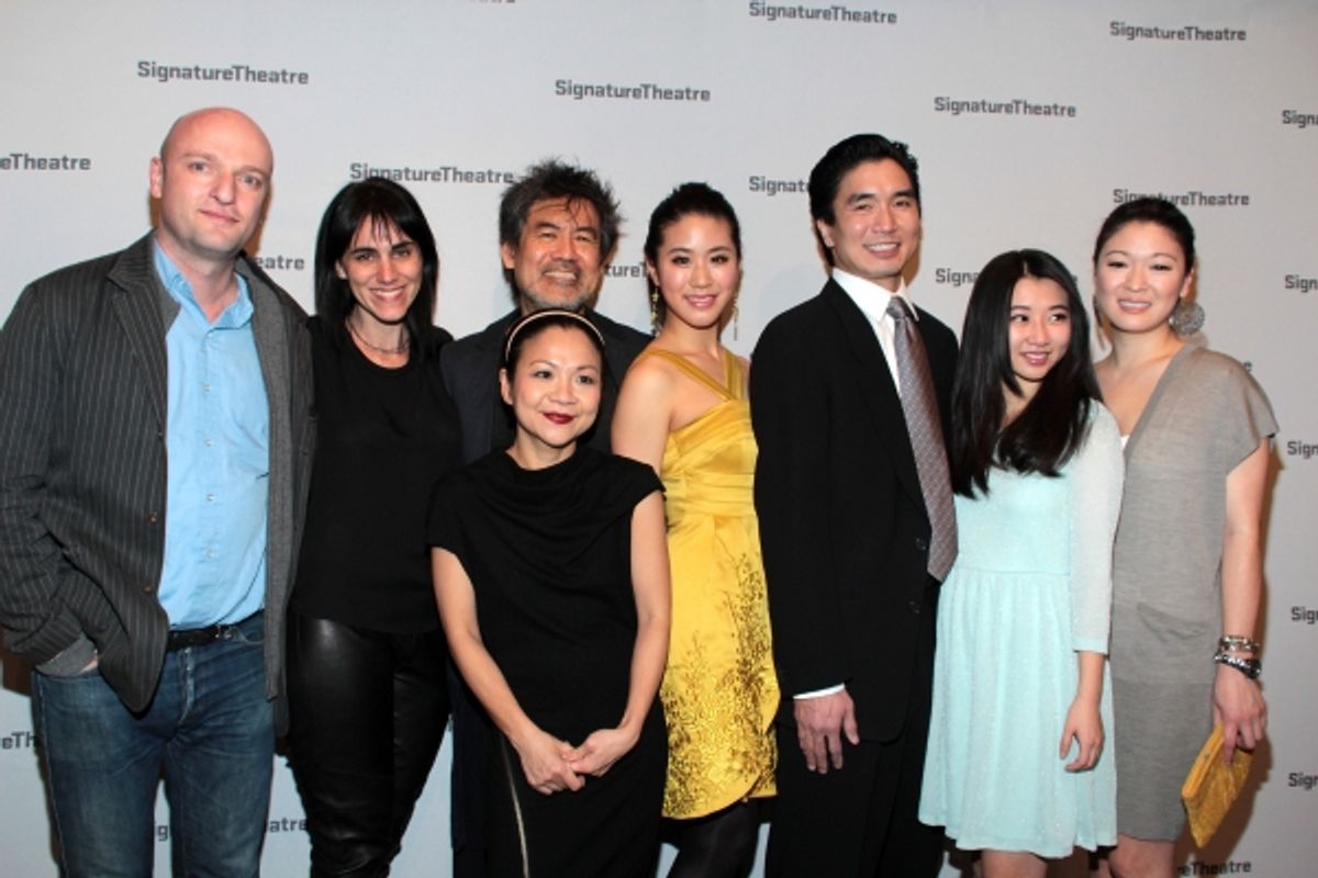 Matthew Mahar, Leigh Silverman, Julyana Soelistyo, David Henry Hwang, Lesley Hu, Greg Watanabe, Annie Q, Jennifer Lim at 