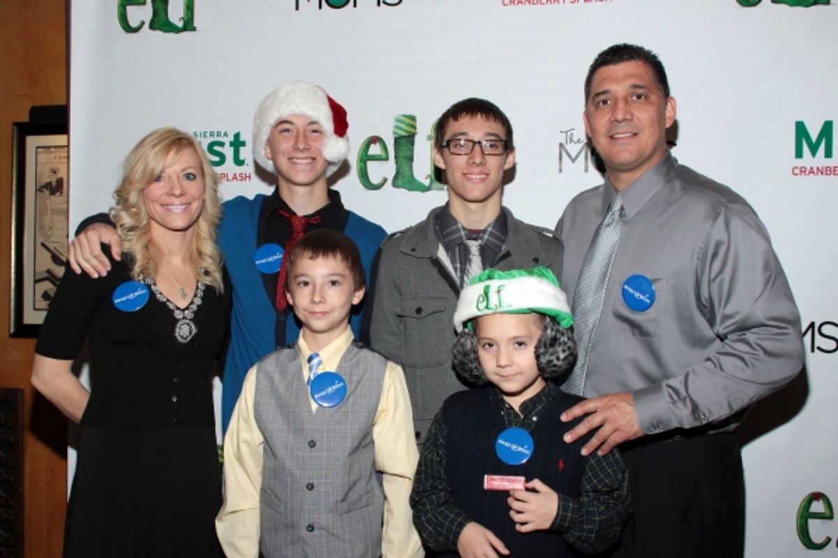 Aaron Juarez and family at ELF Welcomes Melissa Joan Hart, Aviva Drescher, and More!