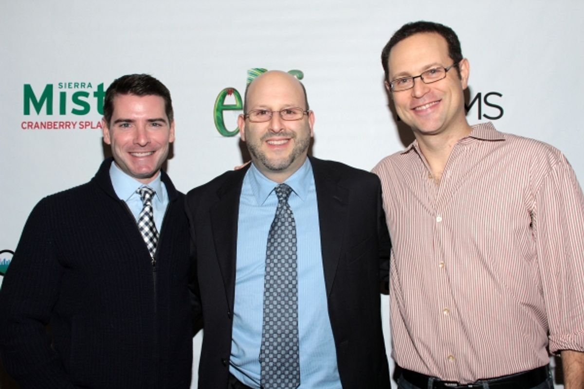 Chad Beguelin, Mark Kaufman, Matthew Sklar at 
