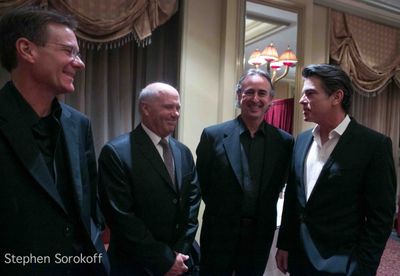 Rod Harbour, Ken Wild, Music director Jeff Colella, Peter Gallagher Photo