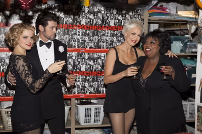 Amy Spanger, Billy Ray Cyrus, Amra-Faye Wright and Carol Woods Photo