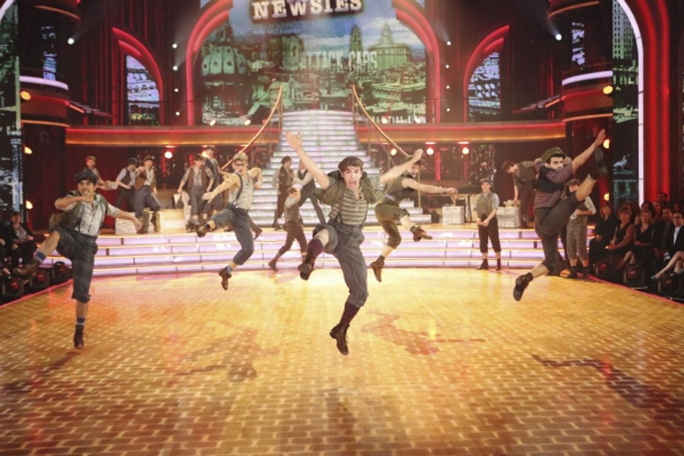 Photo Flash: NEWSIES Cast Performs on DANCING WITH THE STARS Photo Flash: NEWSIES Cast Performs on DANCING WITH THE STARS Image