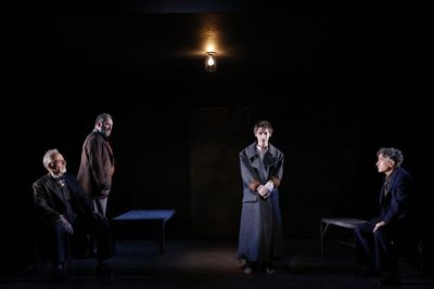 Ron Rifkin, Daniel Oreskes, Noah Robbins, and Chip Zien in The Twenty-Seventh Man, wr Photo