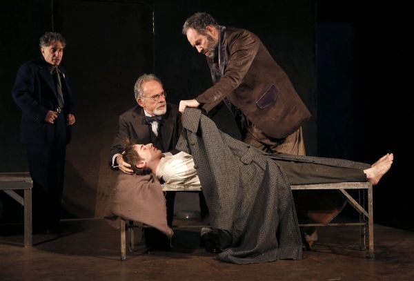 Chip Zien, Ron Rifkin, Noah Robbins, and Daniel Oreskes in The Twenty-Seventh Man, wr Photo