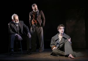 Ron Rifkin, Daniel Oreskes, and Noah Robbins in The Twenty-Seventh Man, written by Nathan Englander and directed by Barry Edelstein, running at The Public Theater at Astor place through December 9. Photo credit Joan Marcus. @ BroadwayWorld Ron Rifkin, Daniel Oreskes, and Noah Robbins in The Twenty-Seventh Man, written by Na Photo