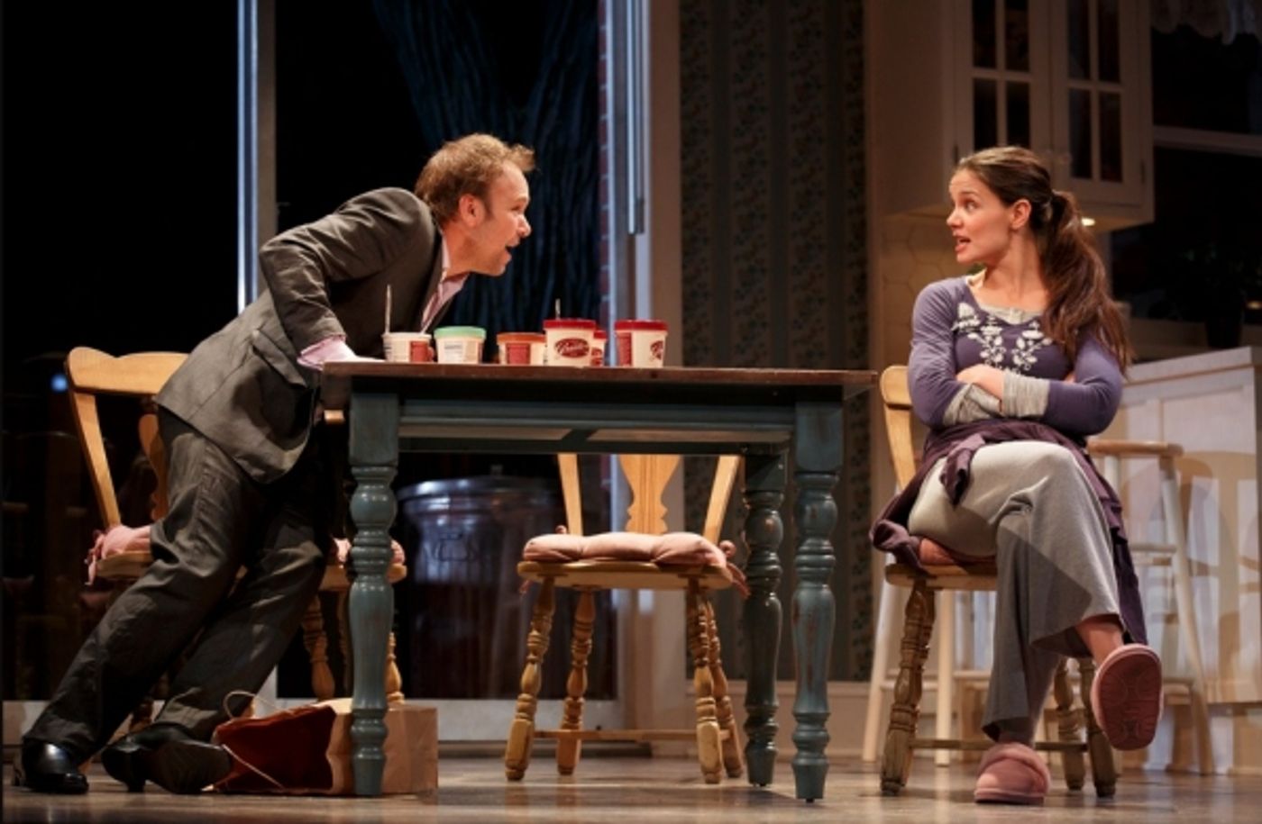 Photo Flash: First Look at Katie Holmes, Norbert Leo Butz and More in DEAD ACCOUNTS on Broadway!  Image