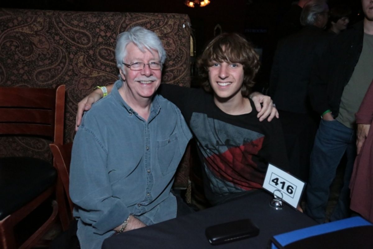 Ben Babylon (right) with record producer and engineer Ken Scott (The Beatles, Elton John, David Bowie) at 