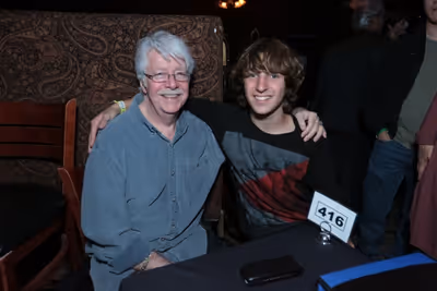 Ben Babylon (right) with record producer and engineer Ken Scott (The Beatles, Elton J Photo