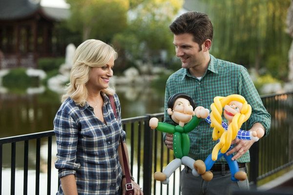 Adam Scott, Amy Poehler Photo